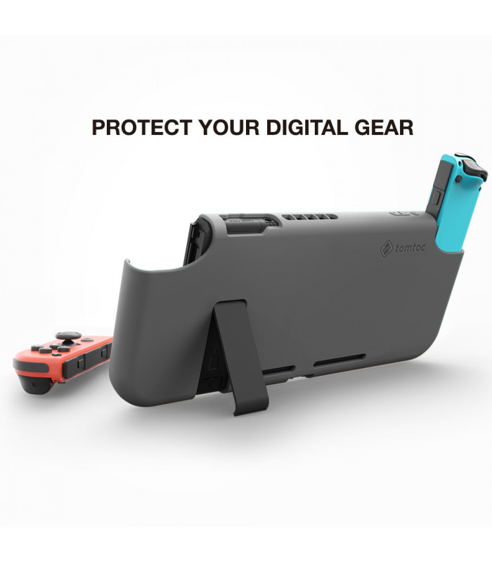 tomtoc Nintendo Switch Silicone Case, Grey