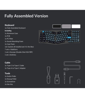 Keychron Q13 Pro Black QMK Banana Switch (US)Knob