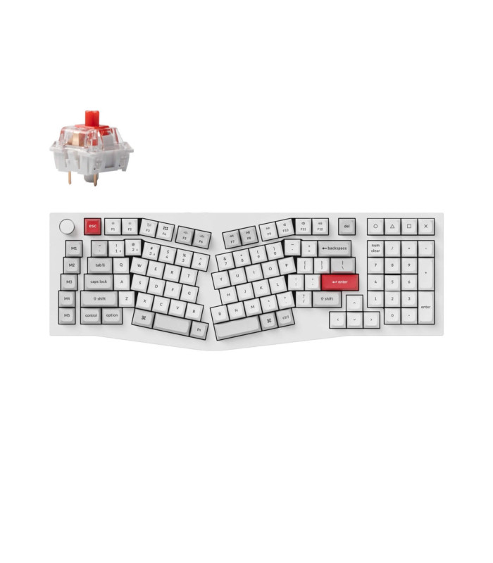 Keychron Q13 Pro White QMK Red Switch (US) w/Knob