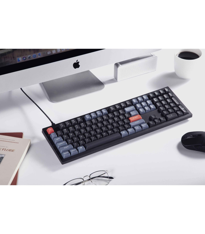 Keychron V6 Frosted Black Brown Switch (US) w/Knob