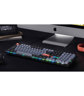 Keychron V6 Frosted Black Brown Switch (US) w/Knob