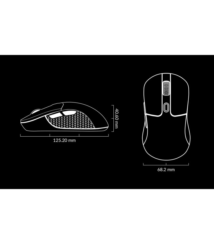 Keychron M3 Wireless Mouse Black 4000 Hz No RGB