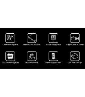 Keychron V3 Frosted Black Brown Switch (US) w/Knob