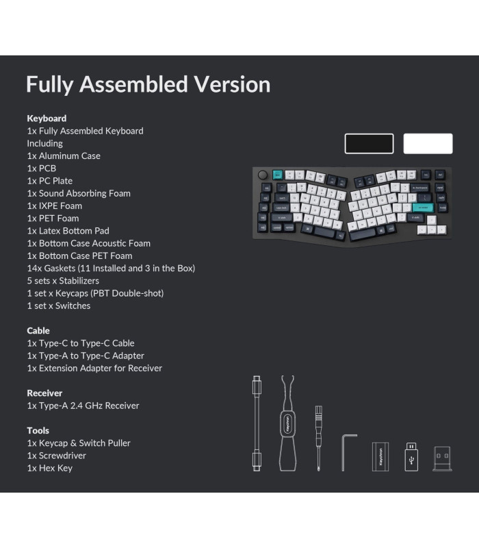 Keychron Q10 Max Black QMK Red Switch (US) w/Knob