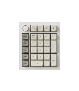 Keychron Q0 Max White QMK Brown Switch NumberPad 