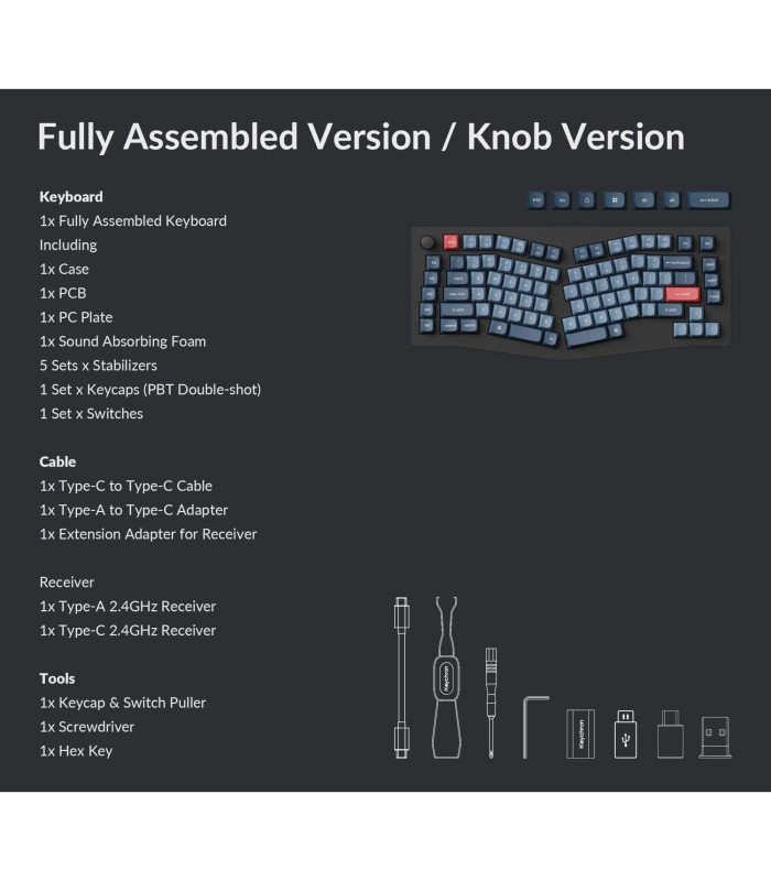 Keychron V10 Max Black Banana Switch (US )w/Knob
