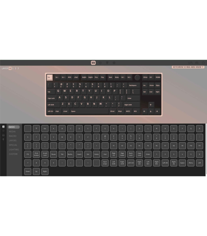 Keychron V3 Max Black Brown Switch (US) w/Knob