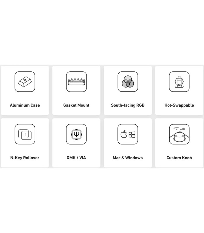 Akko MonsGeek M1QMK Barebone Kit Purple ISO