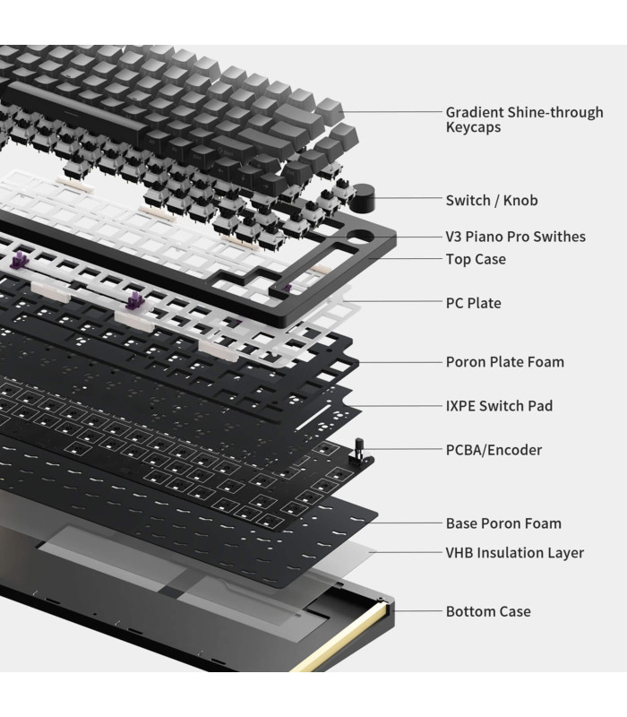 Akko MonsGeek M1W SP Black CS V3 Pro Piano (US)