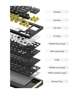 Akko MonsGeek M7W Black V3 Pro Creme Blue (US)