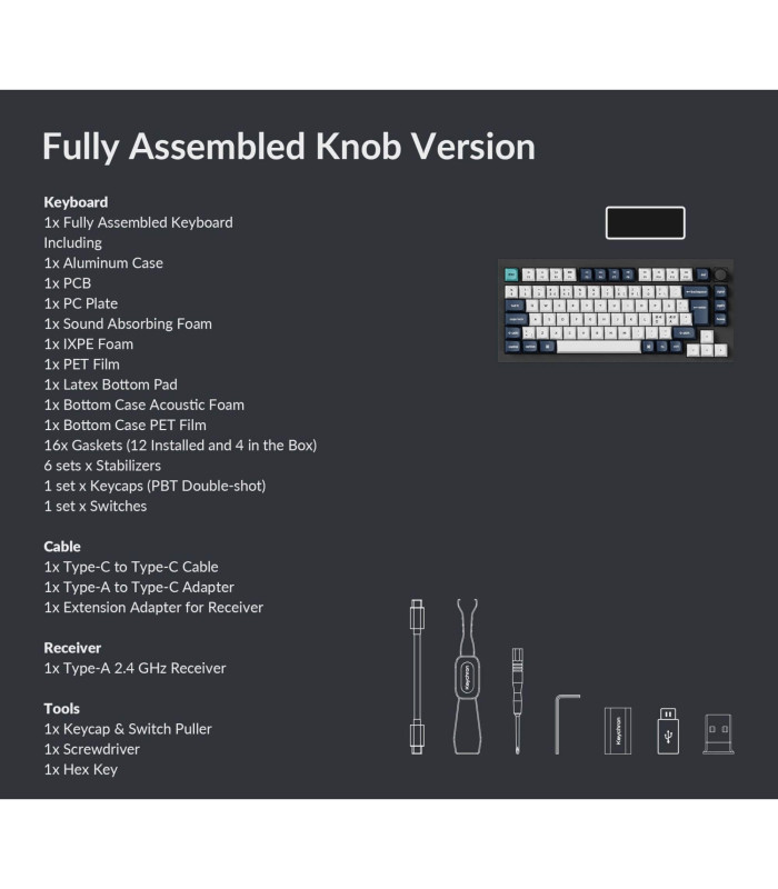 Keychron Q1 Max Black QMK Brown Switch (CH)