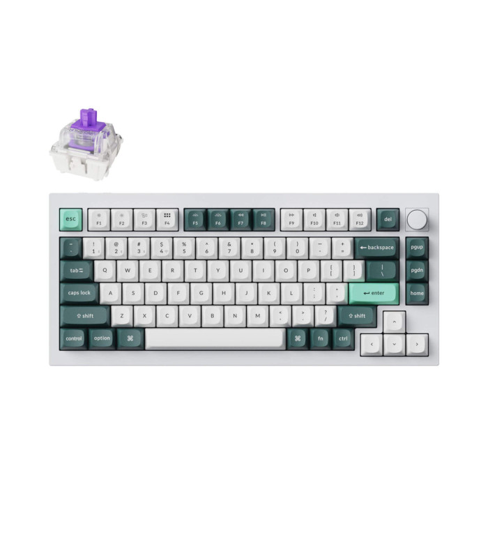 Q1 HE Shell White QMK Magnetic Switch (US)