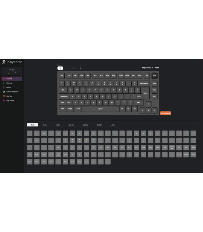 Keychron V1 Max Black Brown Switch (CH) w/Knob