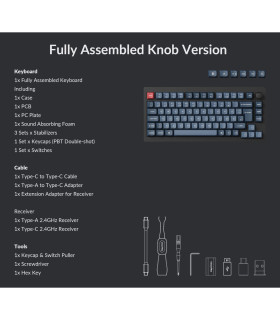 Keychron V1 Max Black Brown Switch (CH) w/Knob