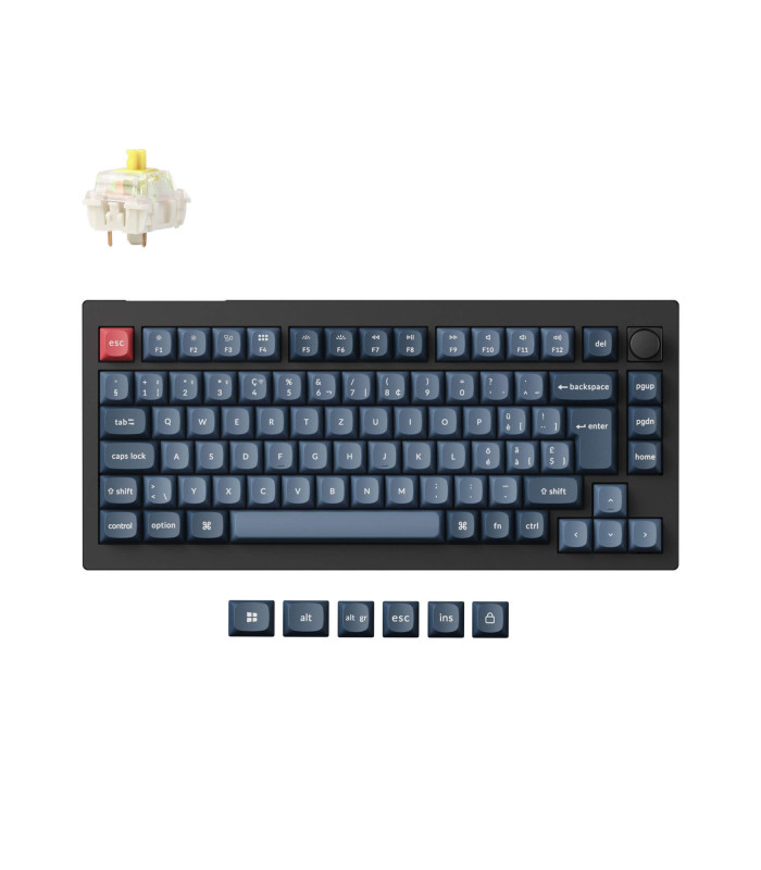 Keychron V1 Max Black Banana Switch (CH) w/Knob