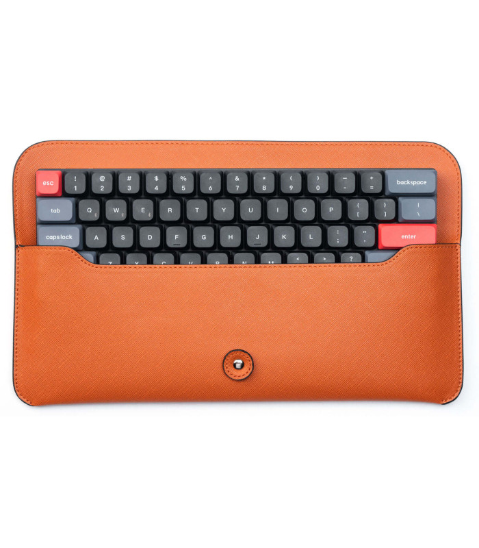 Travel Pouch Saffiano Leather Orange K9 Pro