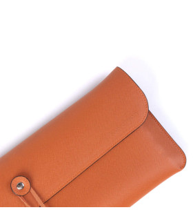 Travel Pouch Saffiano Leather Orange K9 Pro
