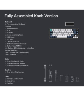 Keychron Q2 Max Black QMK Brown Switch (CH) w/Knob