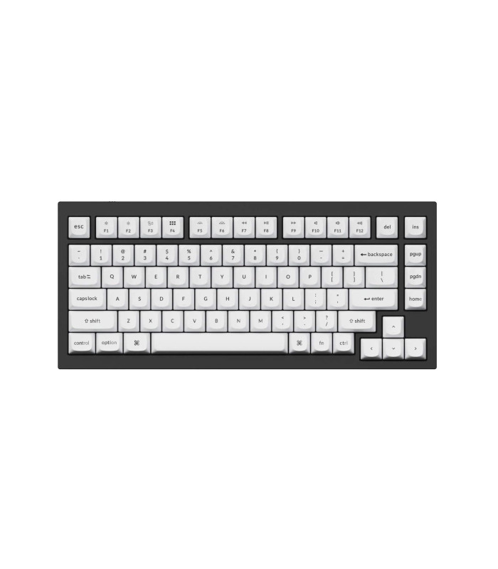 Keychron PBT Black on White Full Set Keycaps (CH)