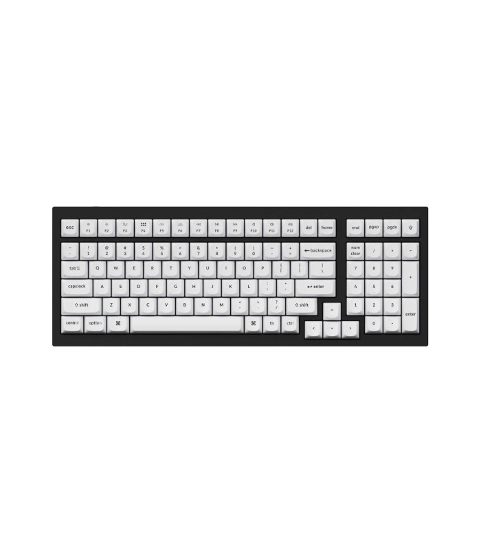 Keychron PBT Black on White Full Set Keycaps (CH)