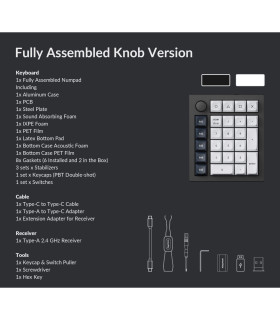 Keychron Q0 Max Black QMK Red Switch Number Pad 
