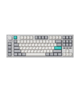 Keychron PBT Gray White Mint Full Set Keycaps (CH)