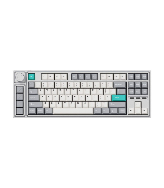 Keychron PBT Gray White Mint Full Set Keycaps (CH)