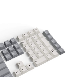 Keychron PBT Gray White Mint Full Set Keycaps (CH)