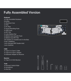 Keychron Q10 Max Black QMK Brown Switch (CH) Knob