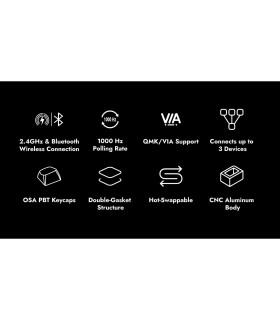 Lemokey L3 Black QMK Red Switch (CH)