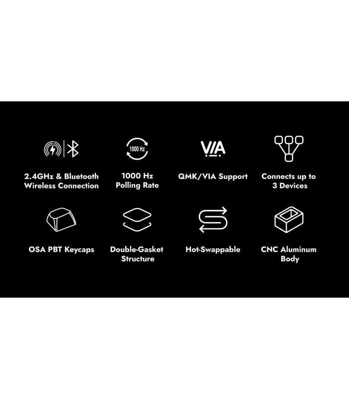 Lemokey L3 Black QMK Red Switch (CH)