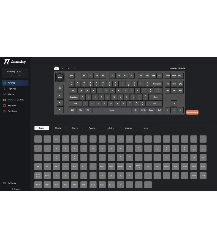 Lemokey L3 Black QMK Banana Switch (CH)