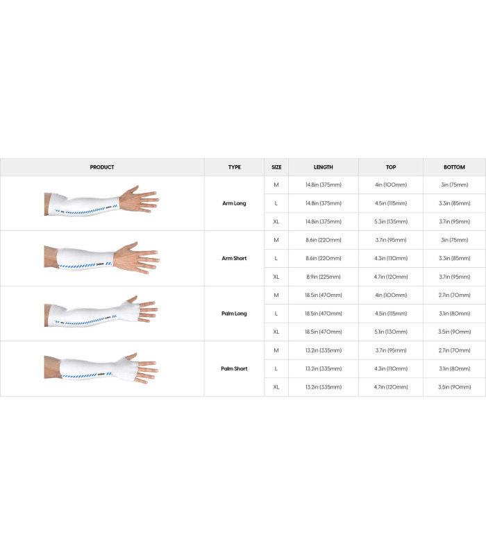 Pulsar ES Arm Sleeve Palm Short - Size L (W)