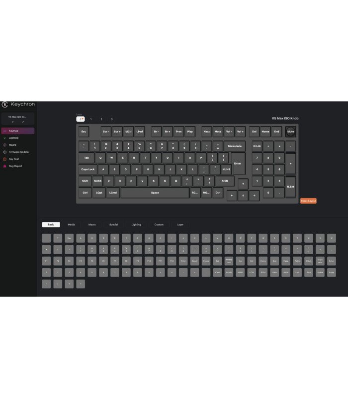 Keychron V5 Max Black Brown Switch (CH) w/Knob