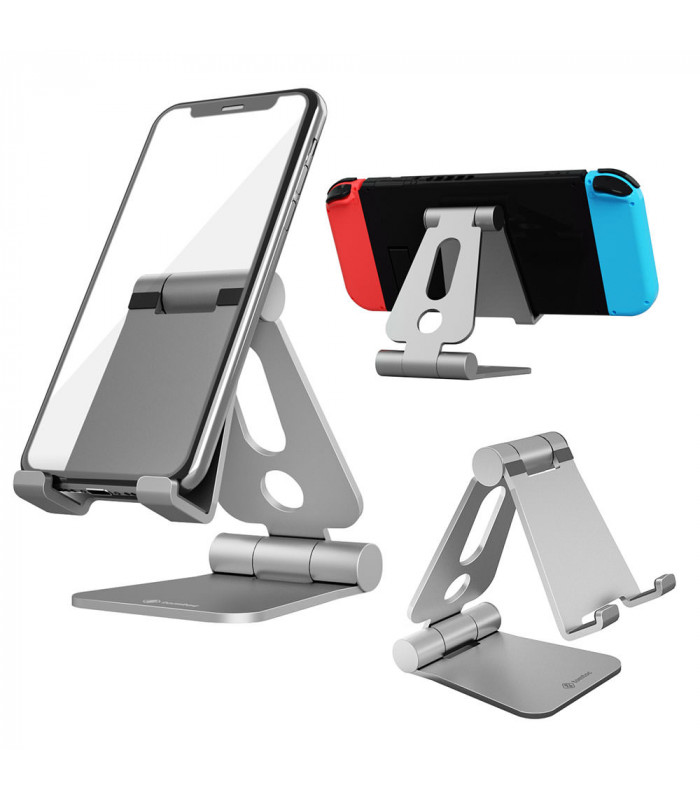 tomtoc Nintendo Switch/Phone Stand, Silver