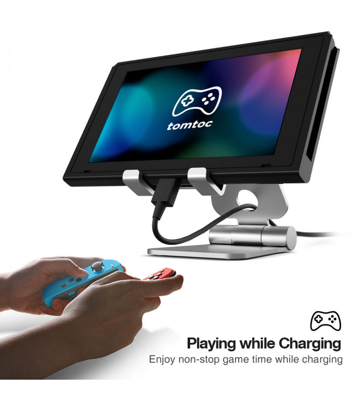 tomtoc Nintendo Switch/Phone Stand, Silver