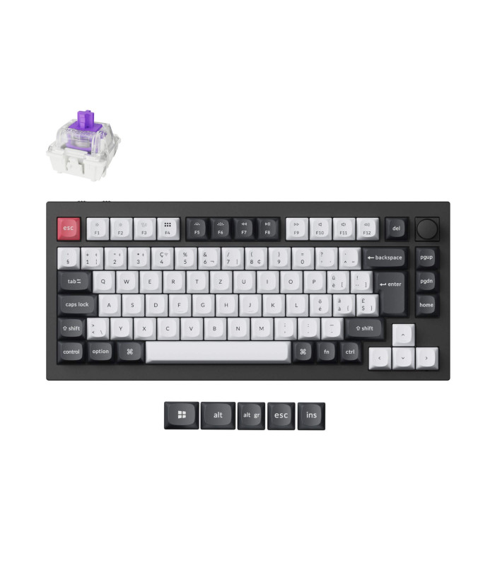 Q1 HE Carbon Black QMK Magnetic Switch (CH)