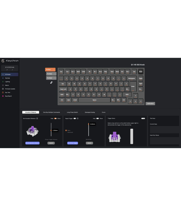 Q1 HE Carbon Black QMK Magnetic Switch (CH)