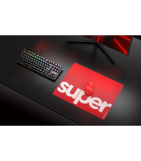 Superglide Glass Mouse Pad L - Red