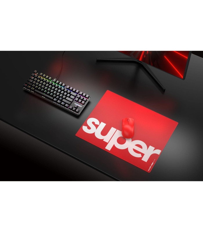 Superglide Glass Mouse Pad L - Red