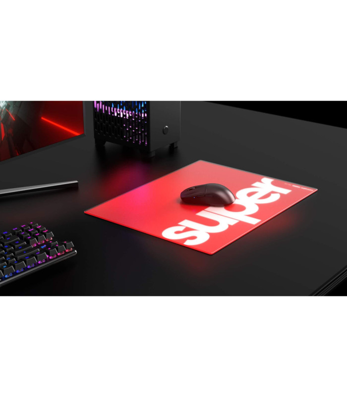Superglide Glass Mouse Pad L - Red