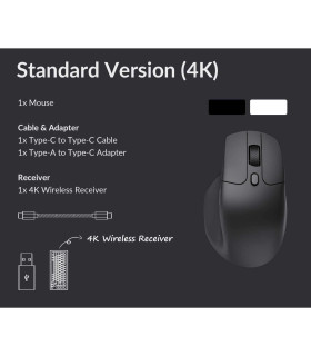 Keychron M6 Wireless Mouse Black (4K)