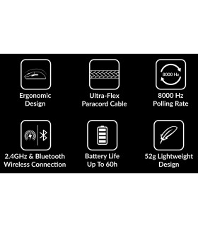Keychron x Lemokey G2 Wireless Mouse Black