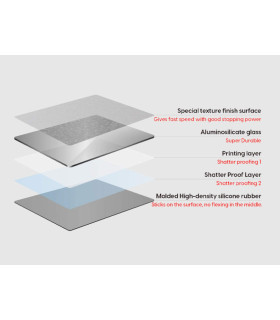 Superglide Glass Mouse Pad v2 XL - Black