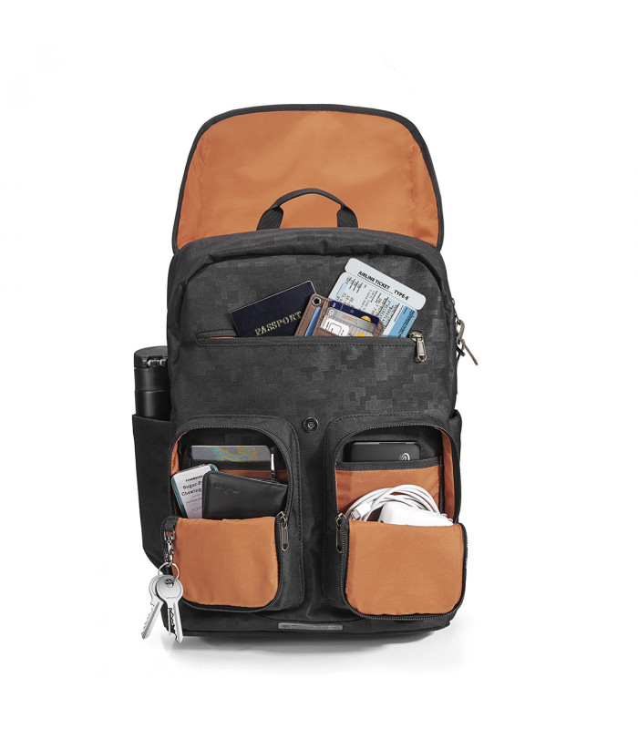 tomtoc A90 (15-15.6") Vintage Backpack, Black