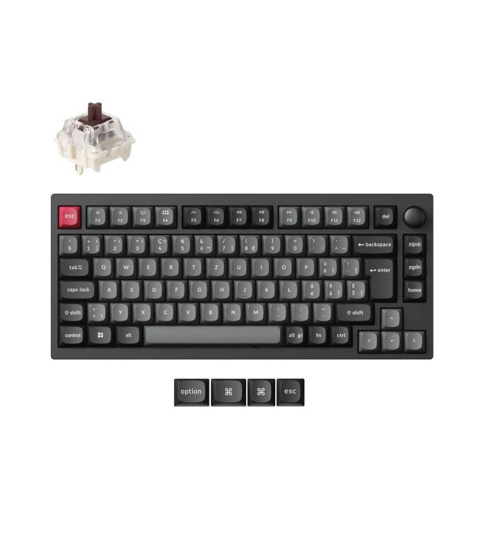 Lemokey P1 Pro QMK Brown Switch (CH) w/Knob