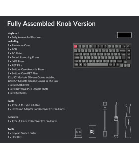 Lemokey P1 Pro QMK Banana Switch (CH) w/Knob