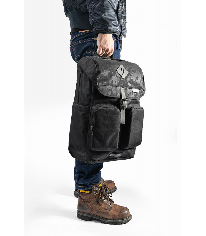 tomtoc A90 (15-15.6") Vintage Backpack, Black