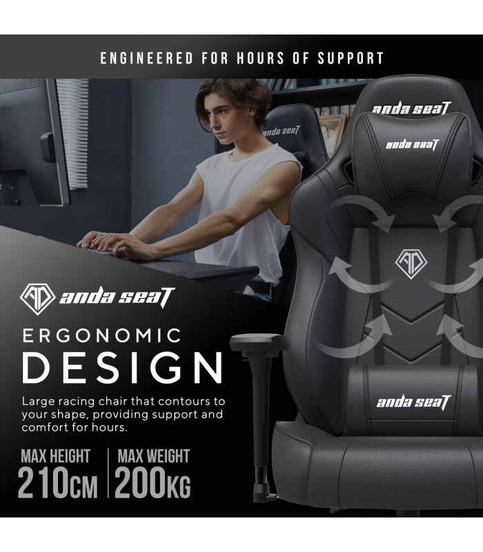 Anda Seat Dark Demon Black