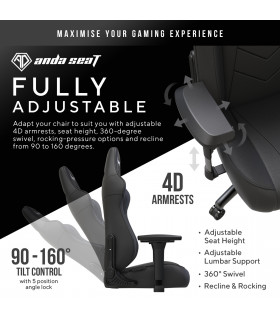 Anda Seat Dark Demon Black